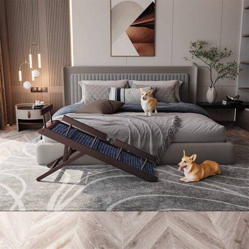 Tucker Murphy Pet™ Wooden Adjustable Dog Ramp With Rails Wayfair